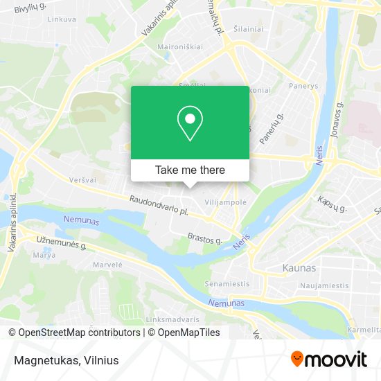Карта Magnetukas