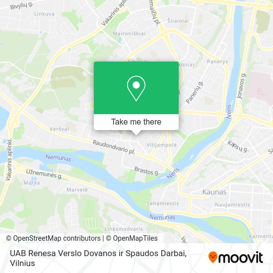 Карта UAB Renesa Verslo Dovanos ir Spaudos Darbai