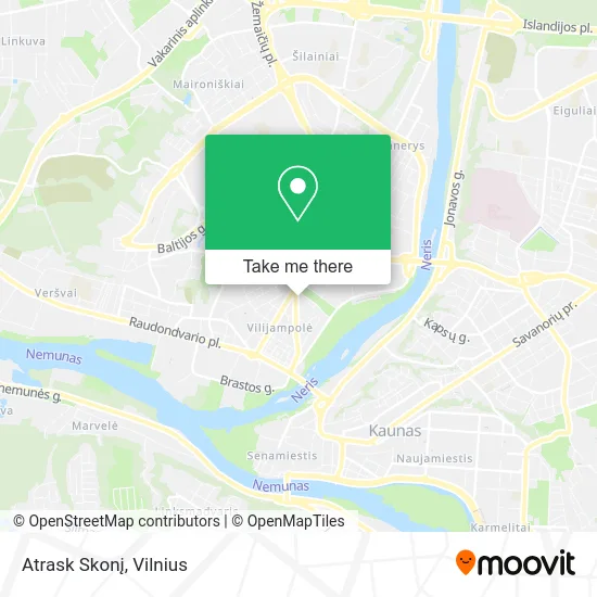 Карта Atrask Skonį