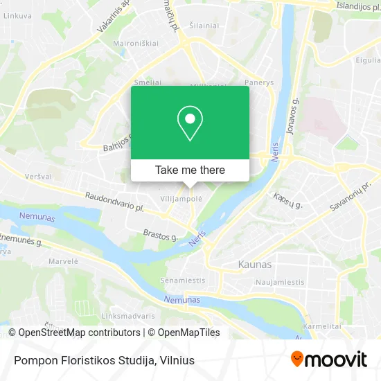 Карта Pompon Floristikos Studija