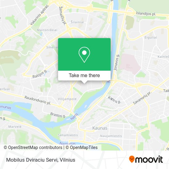 Карта Mobilus Dviraciu Servi