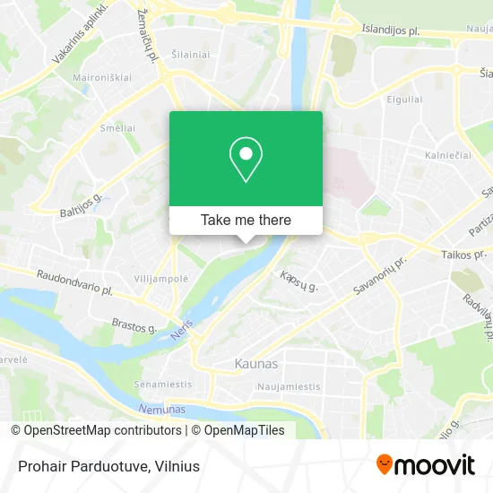 Карта Prohair Parduotuve