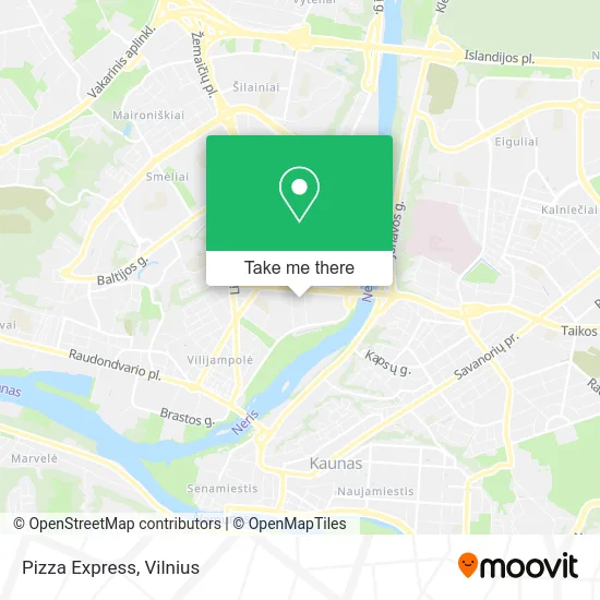 Карта Pizza Express