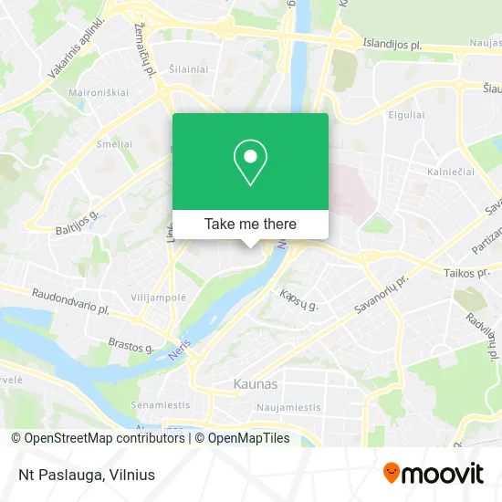 Карта Nt Paslauga