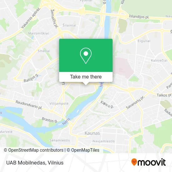 Карта UAB Mobilnedas