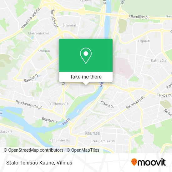 Карта Stalo Tenisas Kaune