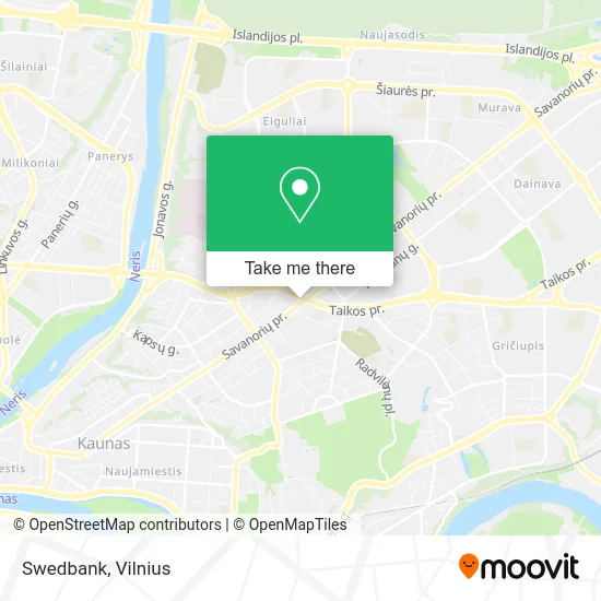 Карта Swedbank