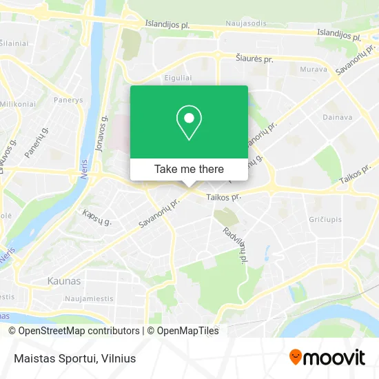 Карта Maistas Sportui