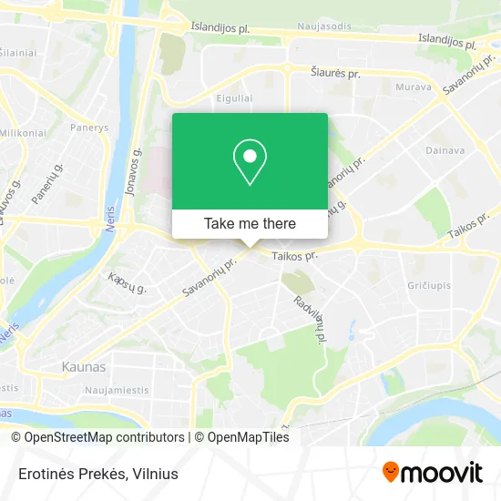 Карта Erotinės Prekės