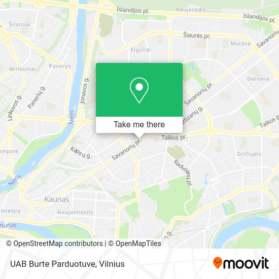 Карта UAB Burte Parduotuve