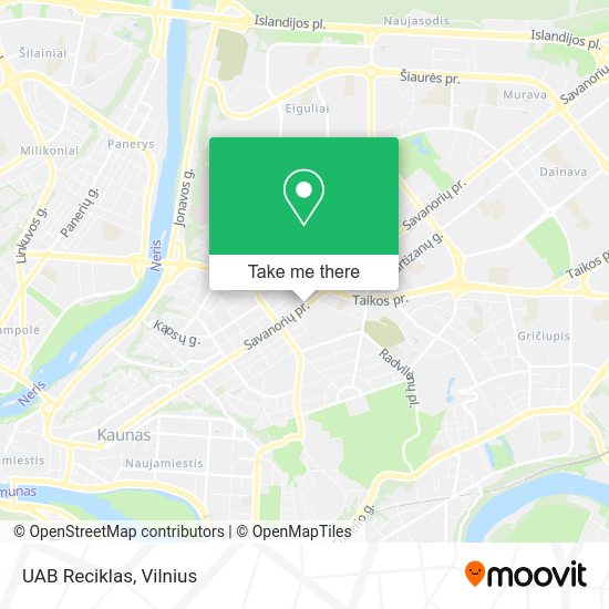 Карта UAB Reciklas