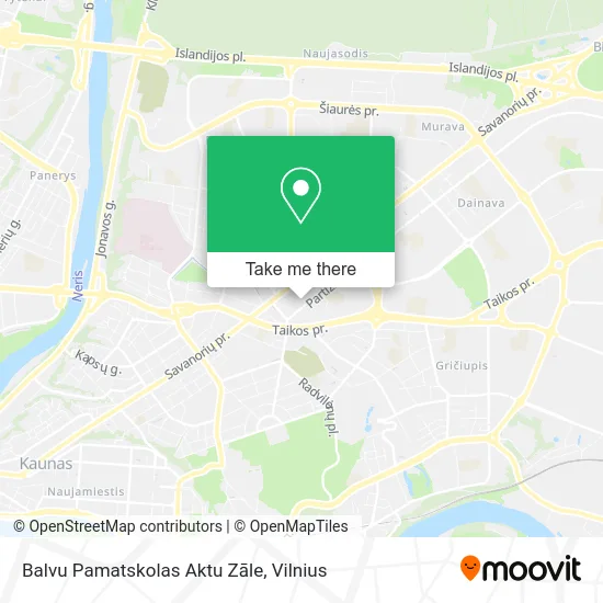 Карта Balvu Pamatskolas Aktu Zāle