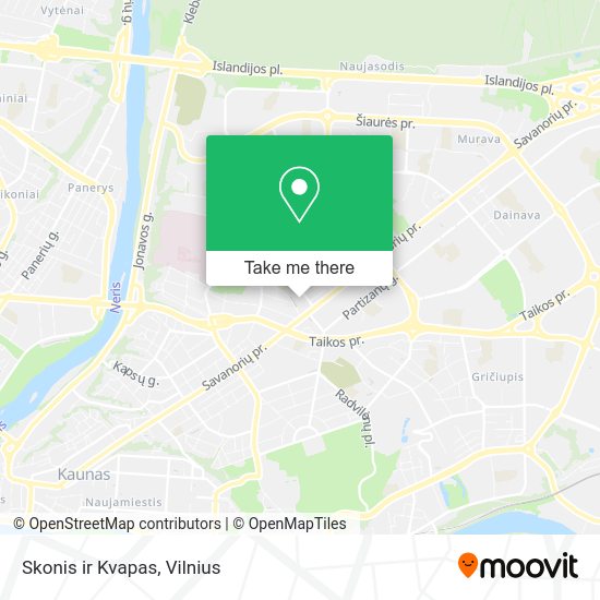 Карта Skonis ir Kvapas