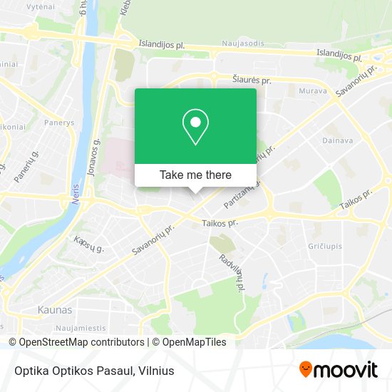 Карта Optika Optikos Pasaul