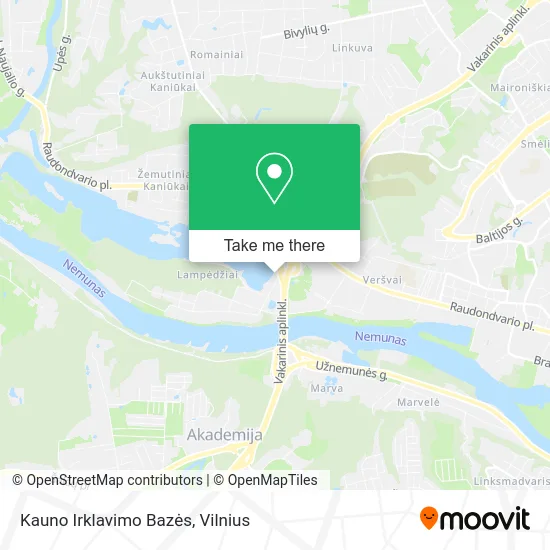 Карта Kauno Irklavimo Bazės