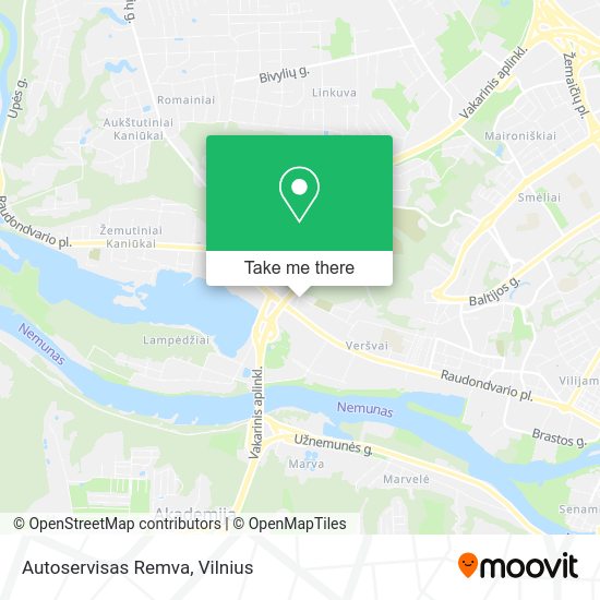 Карта Autoservisas Remva