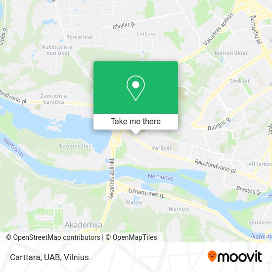 Карта Carttara, UAB