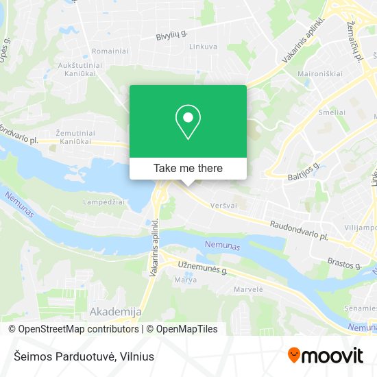 Карта Šeimos Parduotuvė