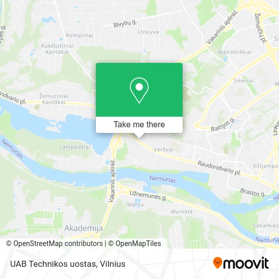 Карта UAB Technikos uostas