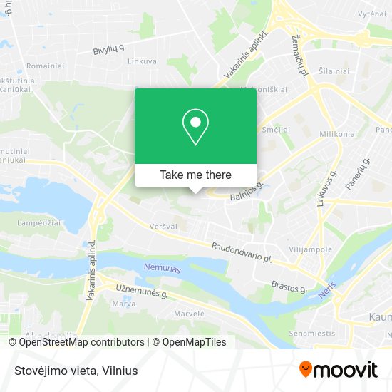 Карта Stovėjimo vieta