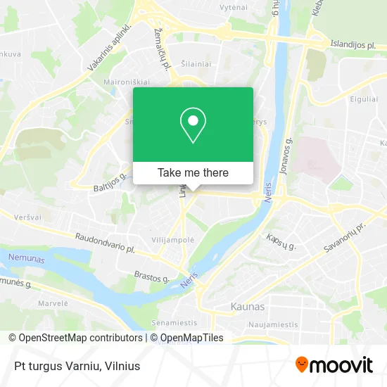 Карта Pt turgus Varniu