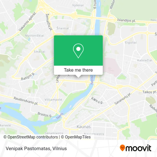 Карта Venipak Pastomatas