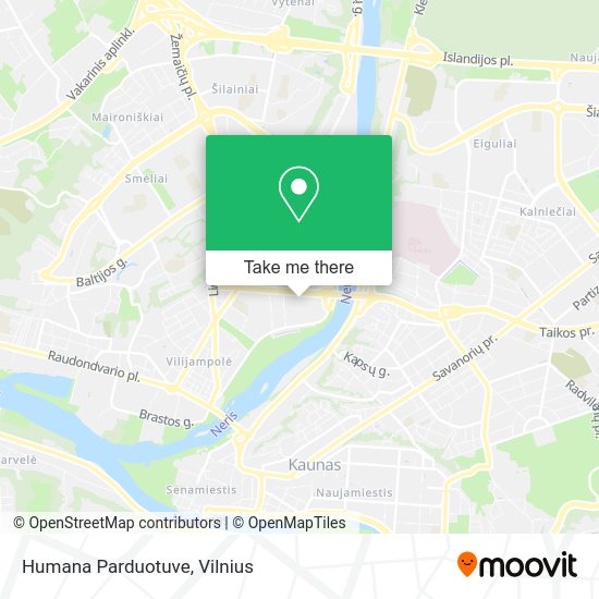 Карта Humana Parduotuve