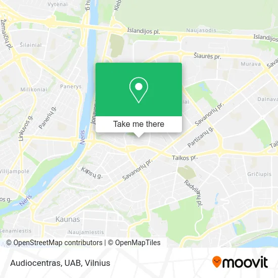Карта Audiocentras, UAB