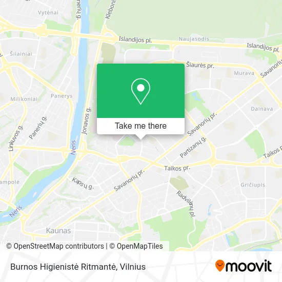 Карта Burnos Higienistė Ritmantė