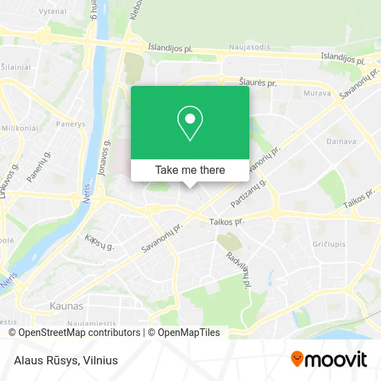 Карта Alaus Rūsys