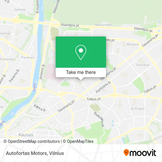Карта Autofortas Motors
