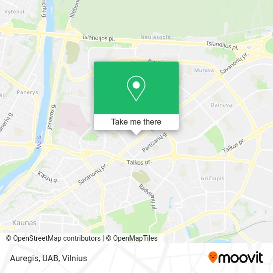 Auregis, UAB map