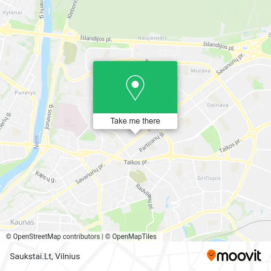 Карта Saukstai.Lt