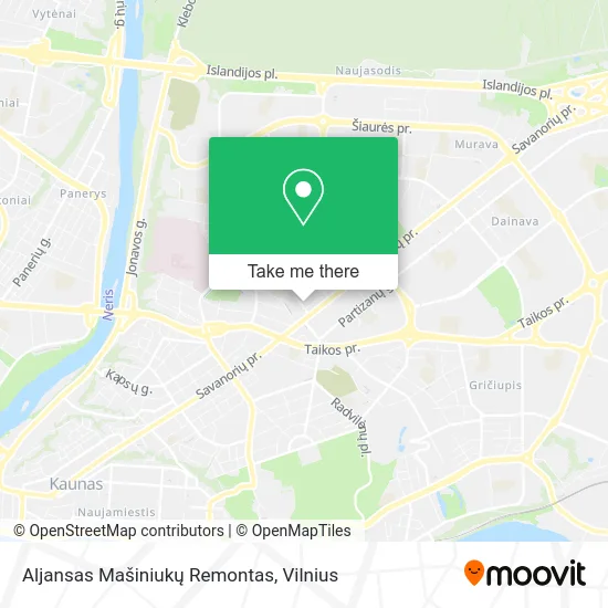 Карта Aljansas Mašiniukų Remontas