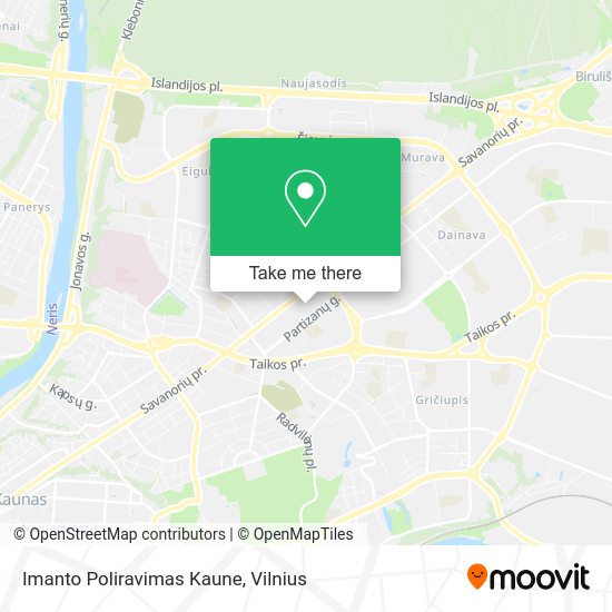 Карта Imanto Poliravimas Kaune
