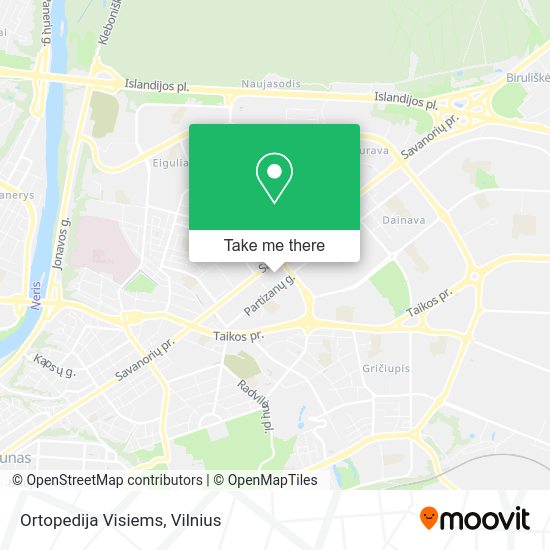 Карта Ortopedija Visiems