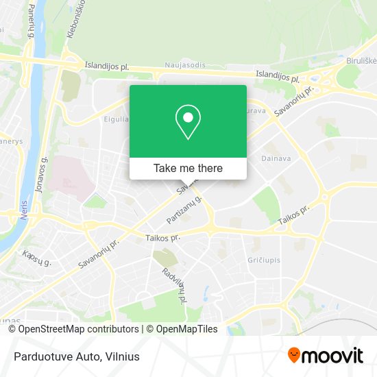 Карта Parduotuve Auto