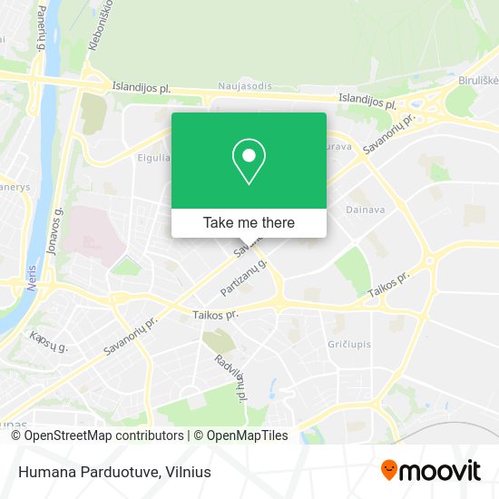 Карта Humana Parduotuve