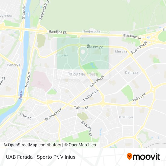 Карта UAB Farada - Sporto Pr