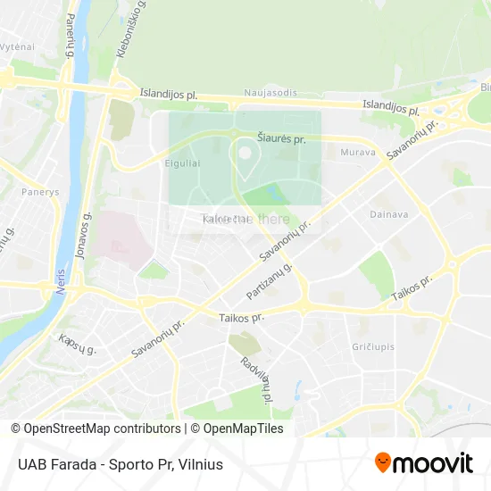 Карта UAB Farada - Sporto Pr