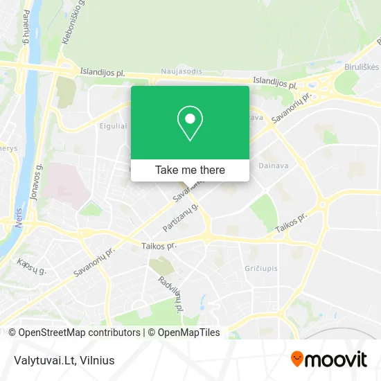 Карта Valytuvai.Lt