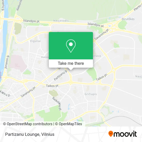 Карта Partizanu Lounge