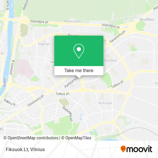 Карта Fiksuok.Lt