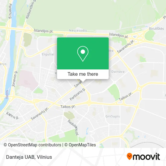 Карта Danteja UAB