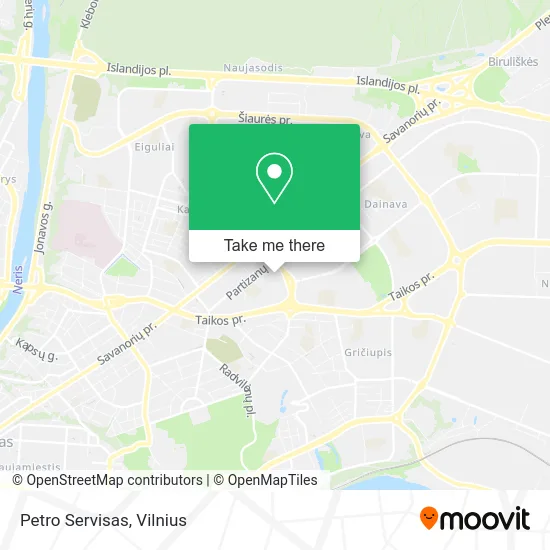 Карта Petro Servisas