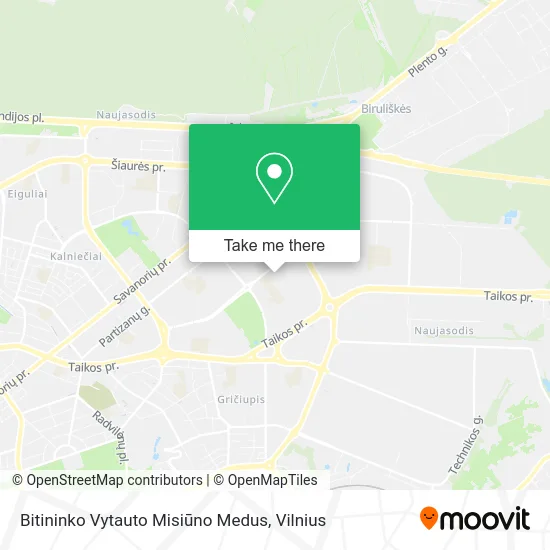 Карта Bitininko Vytauto Misiūno Medus