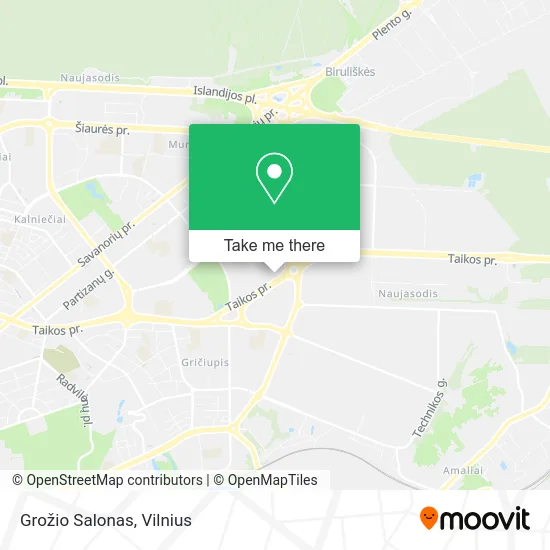 Карта Grožio Salonas