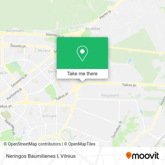 Карта Neringos Baumilienes I