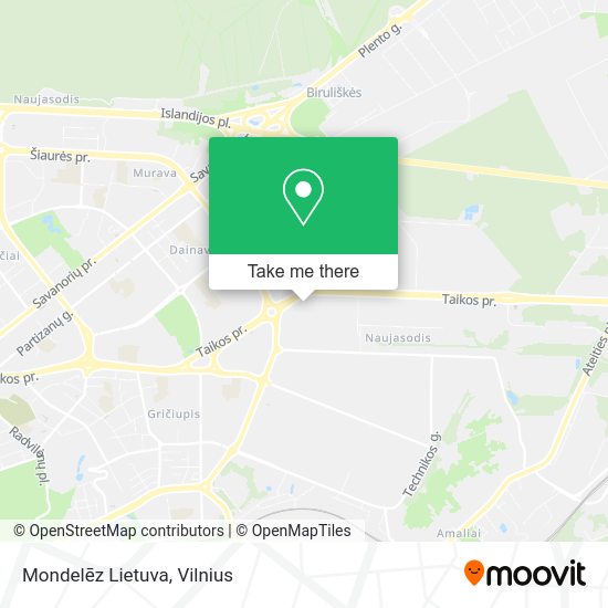 Карта Mondelēz Lietuva