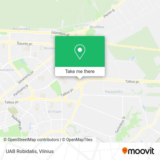 Карта UAB Robidalis